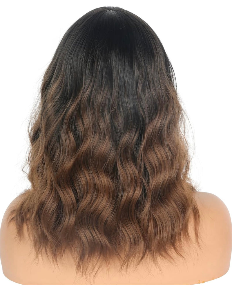 Black/Brown Ombré Glueless Wig